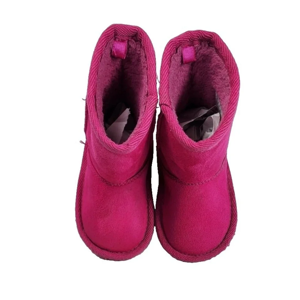 The Childrens Place Kids Toddler Girls‎ Pink Suede Winter Boots Size 4